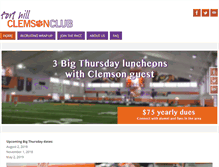 Tablet Screenshot of forthillclemsonclub.com